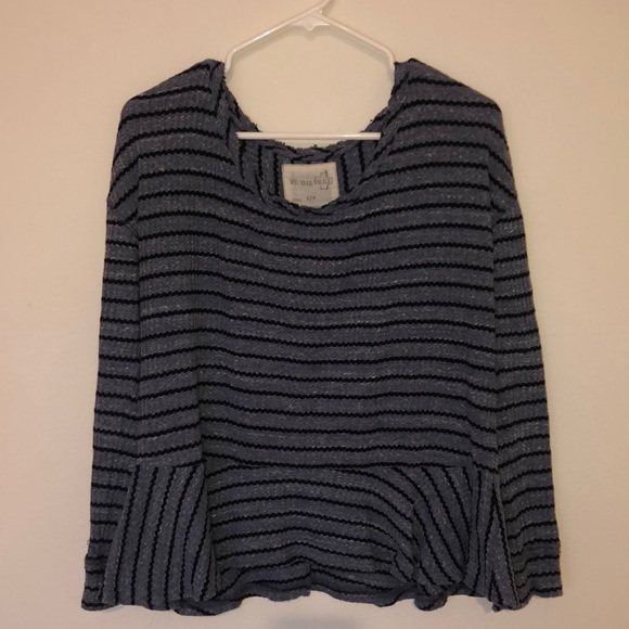 Free People Tops - FREE PEOPLE - THERMAL WITH PEPLUM DETAIL